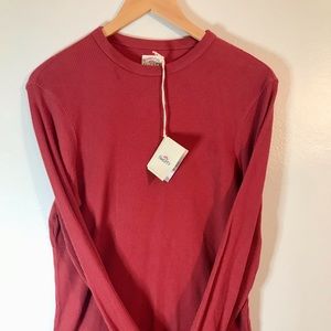 Faherty Mens Small Legend Waffle Crewneck T-Shirt